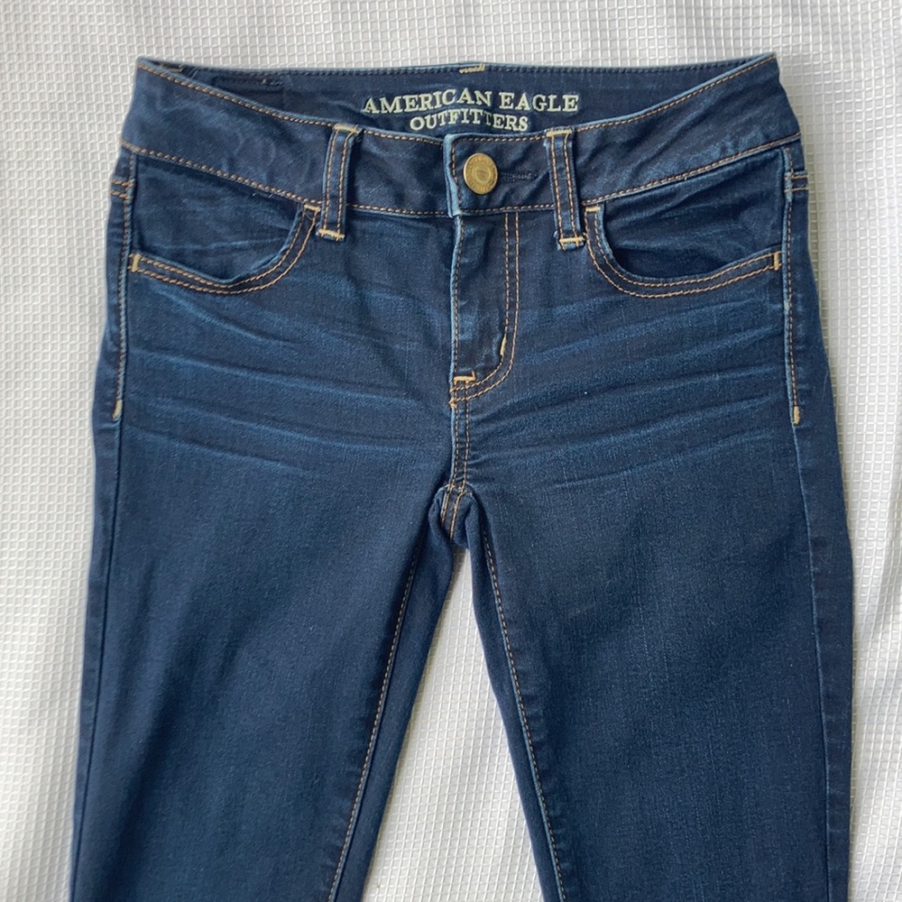 American eagle super stretch denim Jegging sz 24 - Picture 4 of 10